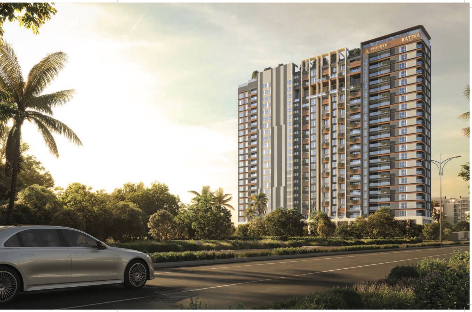 Rattha Nivara 101 – luxury residential towers on Nelson Manickam Road, Chennai (artist's impression)